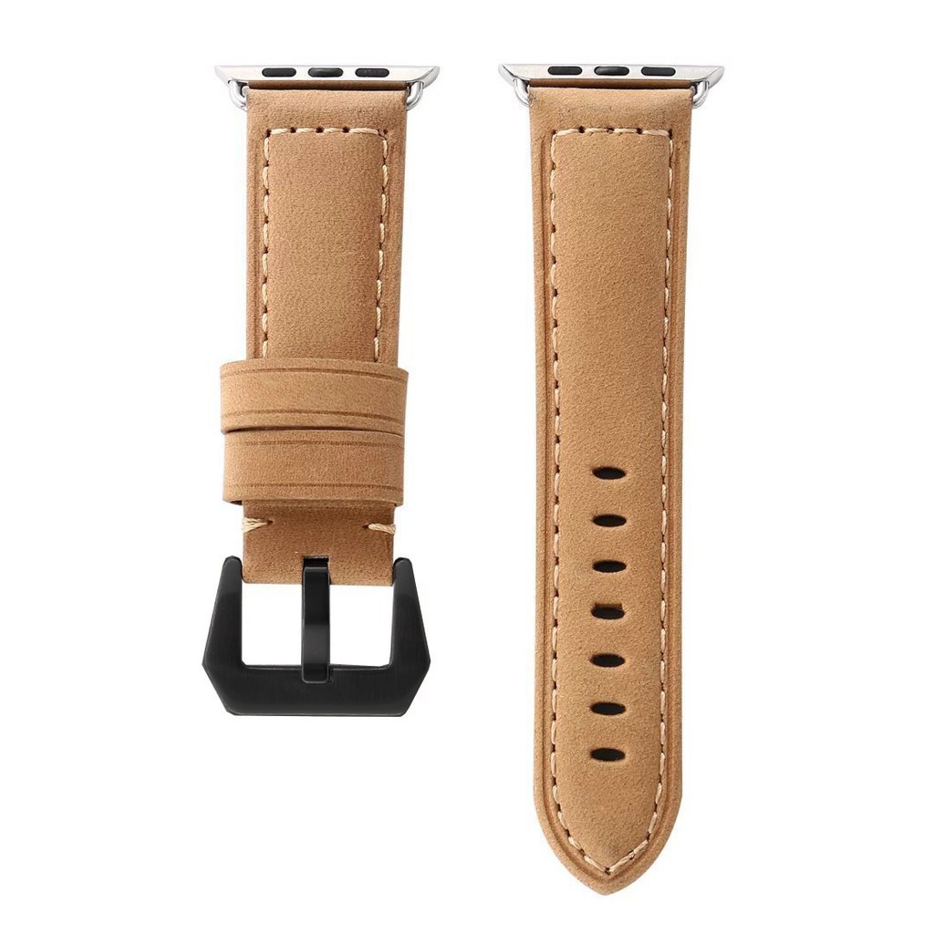 Dây đeo thay thế bằng da kiểu dáng hợp thời trang dành cho đồng hồ thông minh Apple Watch series 3/2/1 38mm 42mm