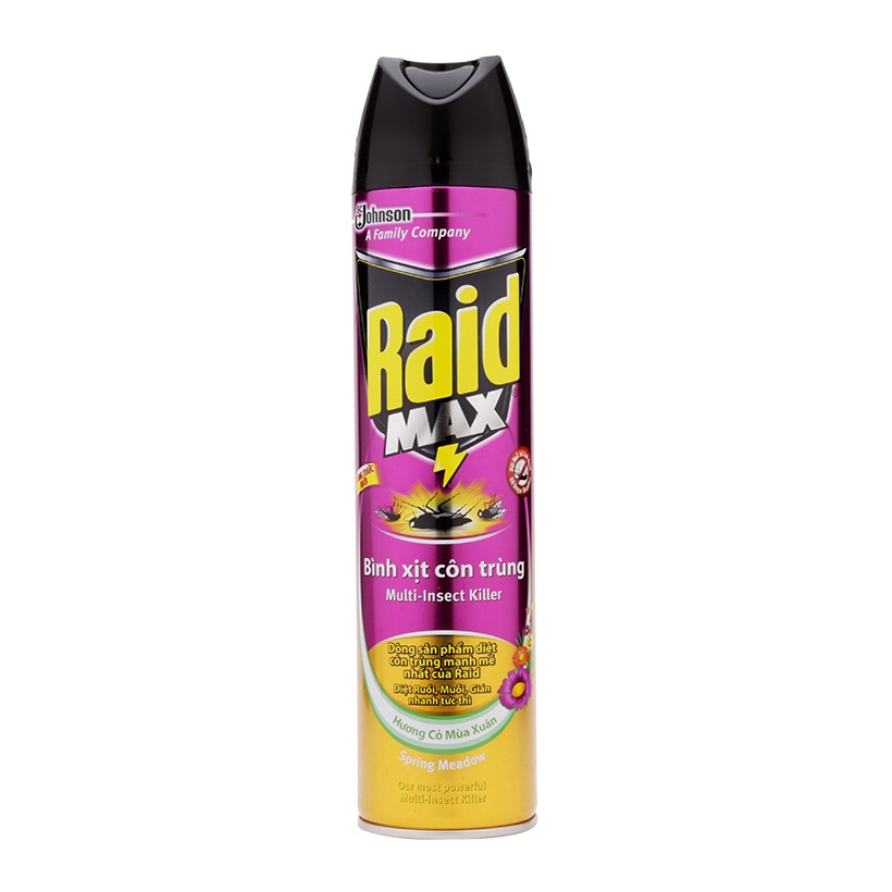 Chai xịt muỗi RAID 600ml Thuốc diệt muỗi RAID hương cam chanh {DIỆT TẬN GỐC}