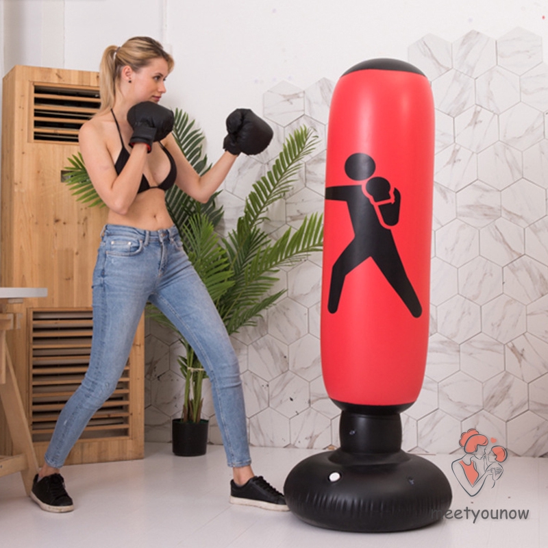 Túi đấm bốc boxing dáng đứng hỗ trợ luyện tập tại nhà cho người lớn