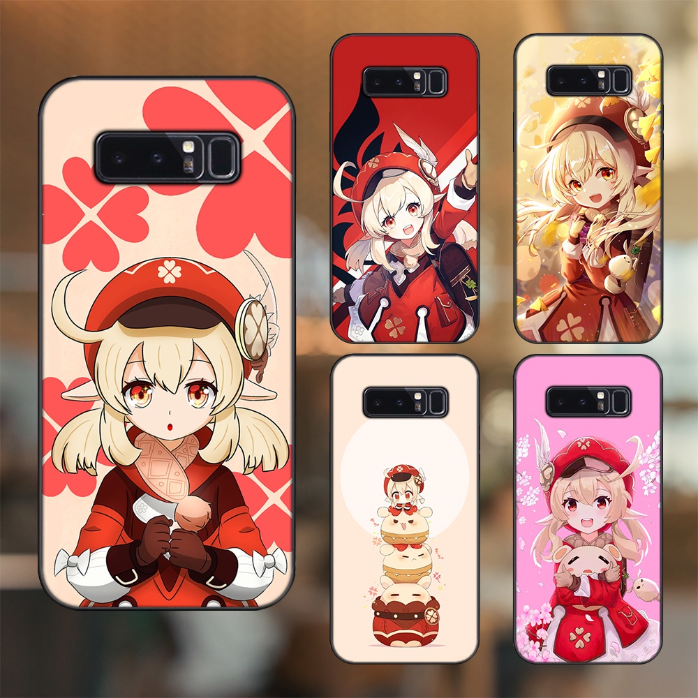 Ốp lưng Samsung Note 8 viền đen in hình Klee Genshin Impact