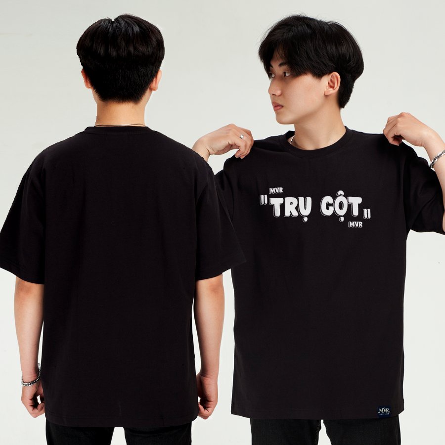 Áo thun nam phông nữ typo trụ cột big size tay lỡ localbrand MVR BB4323