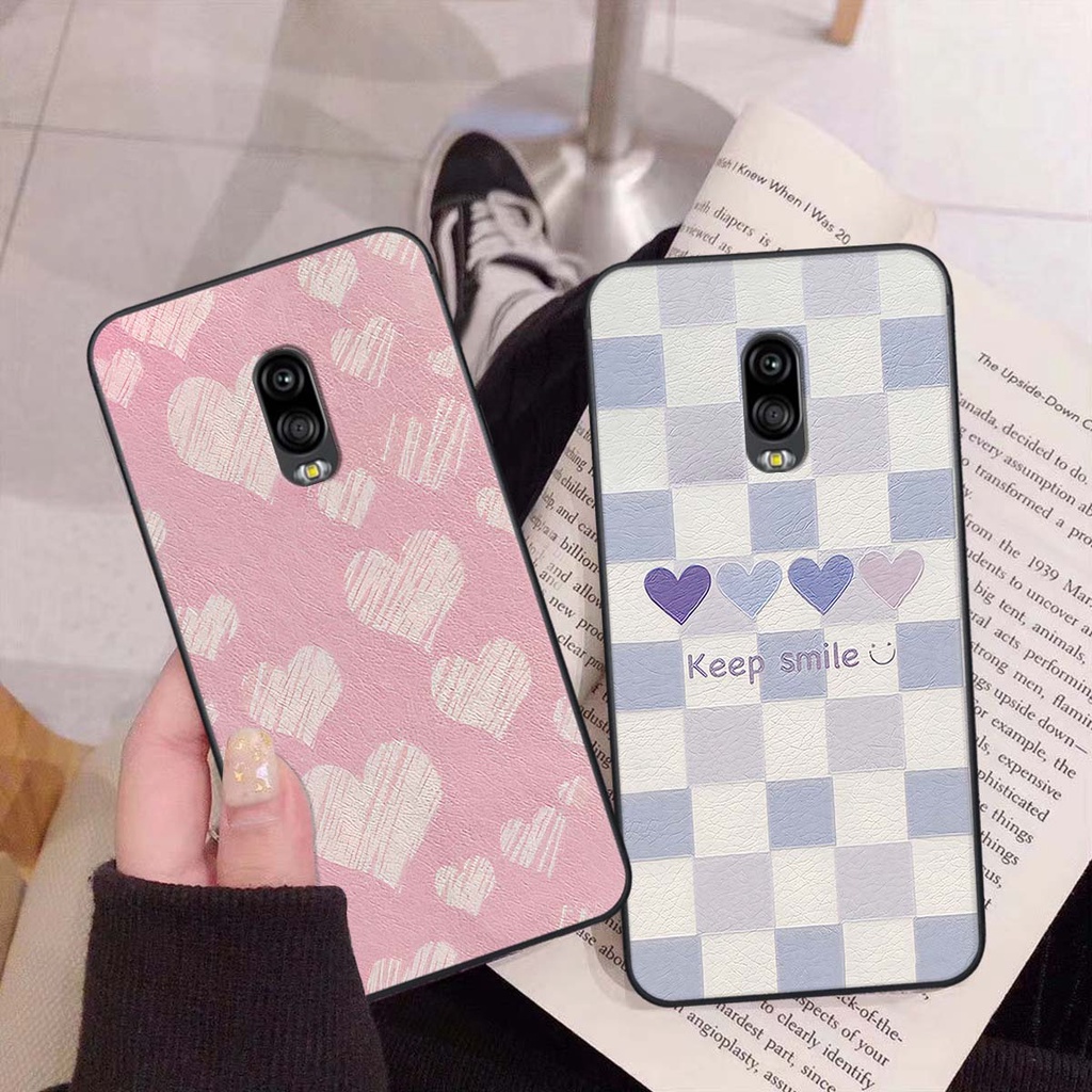 Ốp Samsung J7 Plus / J7+ caro trái tim cá tính, thời trang siêu đẹp, siêu phong cách