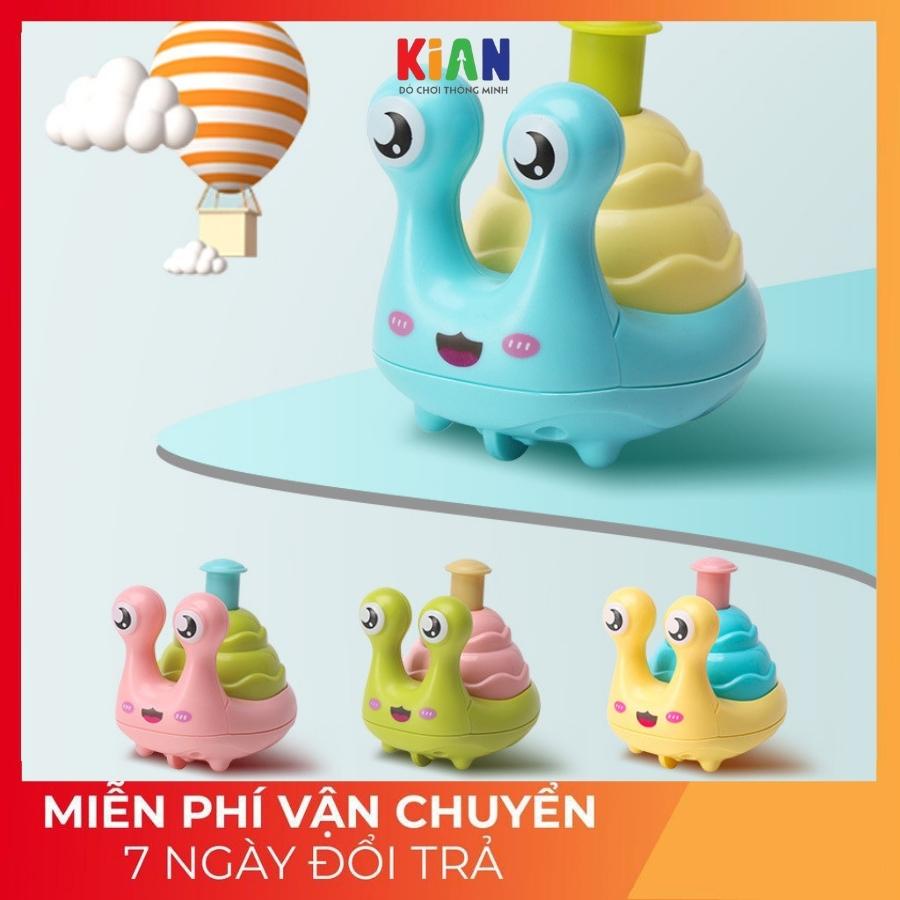 Đồ chơi trẻ em xe mô hình ốc sên KIAN đồ chơi thông minh mẫu mới giúp trẻ phát triển tư duy và thích khám phá của bé