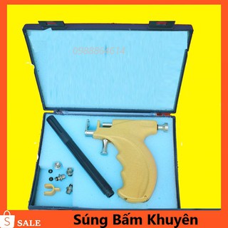 freeship Súng BấM Khuyên - Tặng Kèm 1 Hộp Đạn và Chân nhựa hàng chuẩn