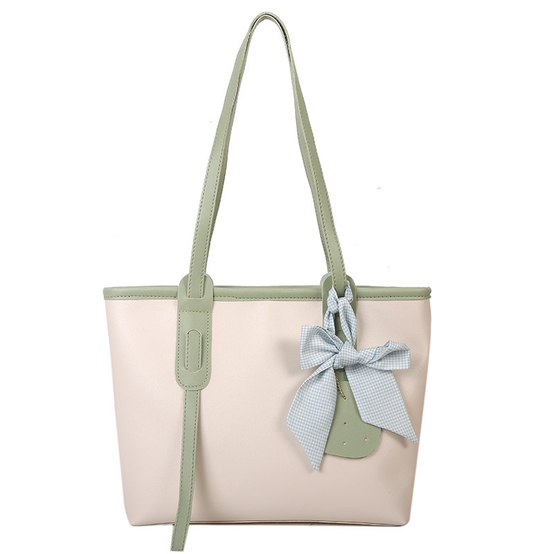 Túi Xách Cỡ Lớn Phối Màu Tương Phản Trẻ Trung Hợp Thời Trang Cho Bạn Gái