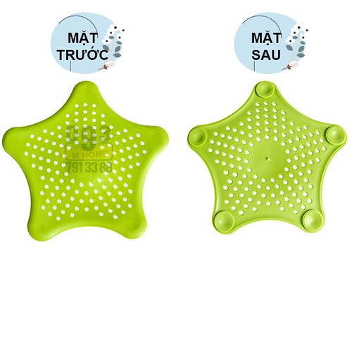 Nước Miếng Lót Chặn Rác Hình Sao Biển 15x15 Cm ,Lọc Rác Bồn Rửa Chén Hố Ga Sàn Nhà Vệ Sinh
