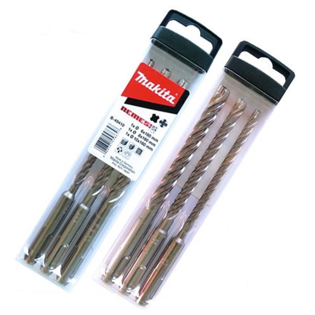 Mũi khoan bê tông Nemesis Makita | Sản xuất tại Đức SDS plus 4 chấu cắt B-49410 | Hưng Phát