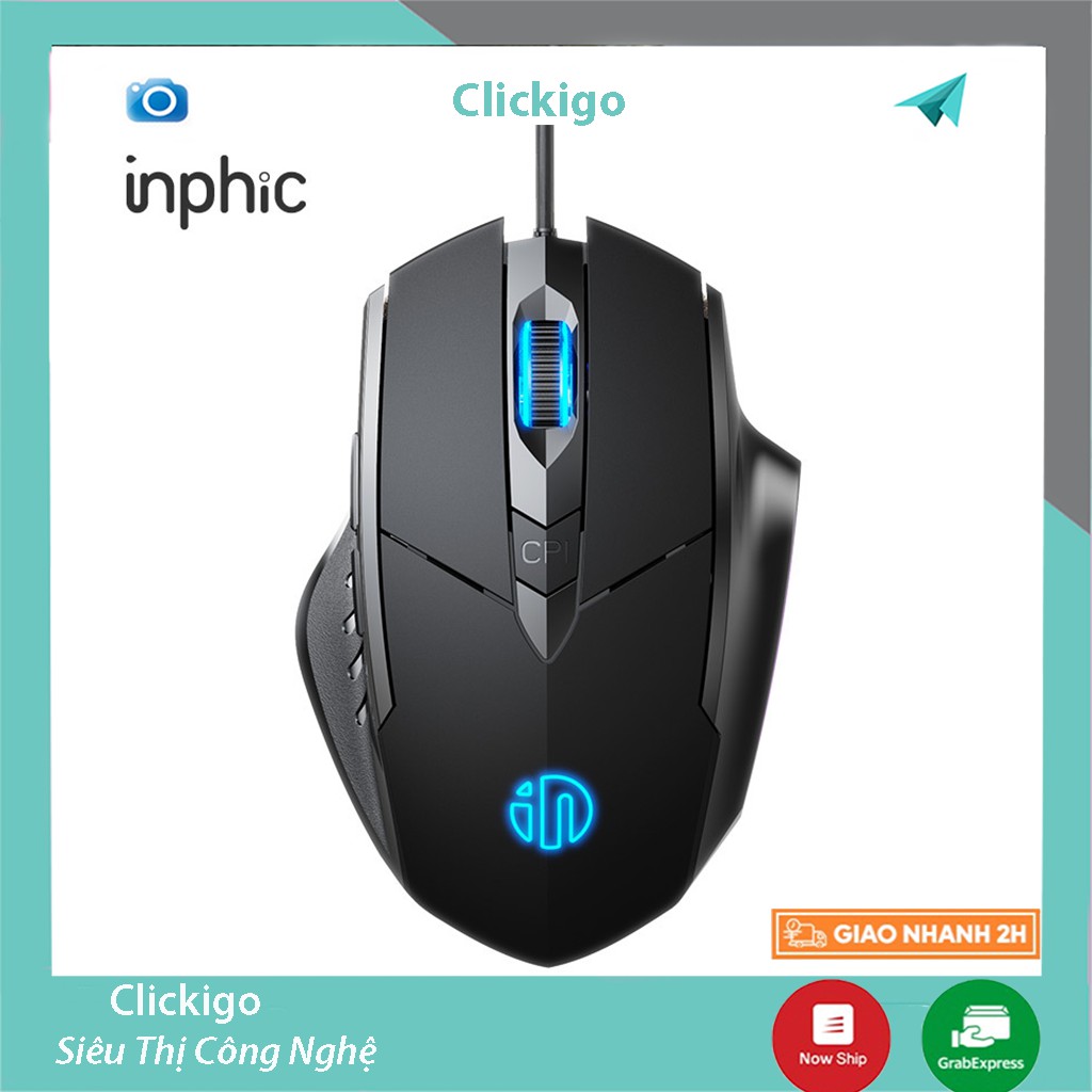 Chuột Máy Tính Led Inphic P1W Mouse Gaming Chơi Game, Dùng Văn Phòng Cực Tốt