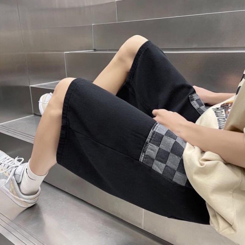 Quần Short Bò Jeans Lưng Thun Caro