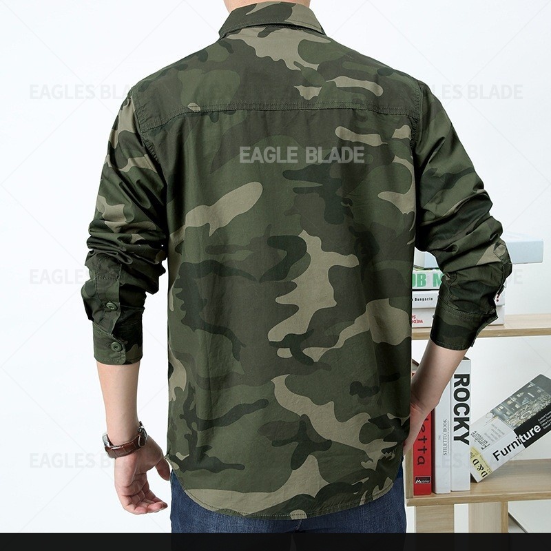 Áo cargo túi hộp EAGLADE 29503 In Camo thời trang cho nam