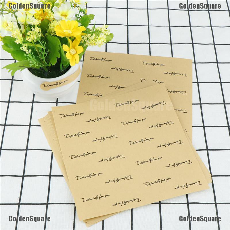 Set 200 Nhãn Dán Giấy Kraft In Chữ Especially For You Trang Trí Túi Bánh DIY