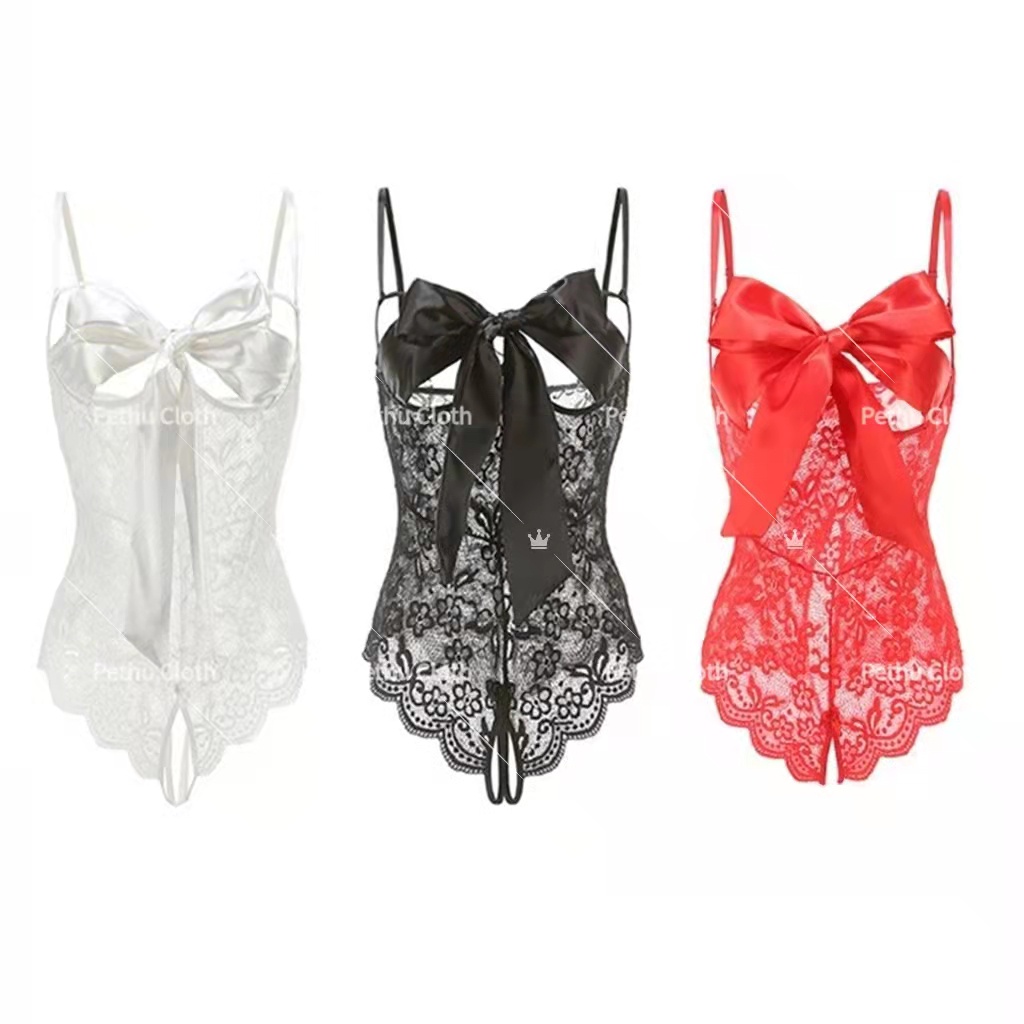 （Q1,HCM）Đồ Ngủ Sexy ren nữhở lưng ren ngực hack dáng hot hit cao cấp---Freesize 40-58kg--008
