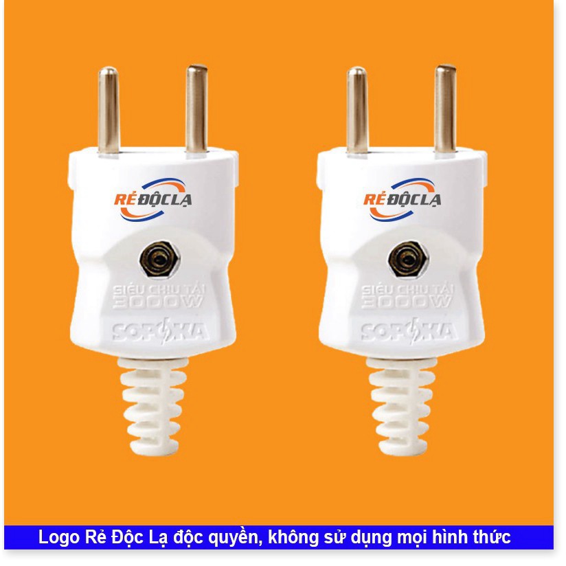 Combo 2 phích cắm điện chịu tải cao 3000W Sopoka Điện Lực - Điện Lực