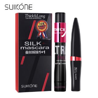 [Hàng mới về] Mascara SUIKONE chuốt mi dài cong độc đáo và đầu cọ chuốt mi sợi tơ