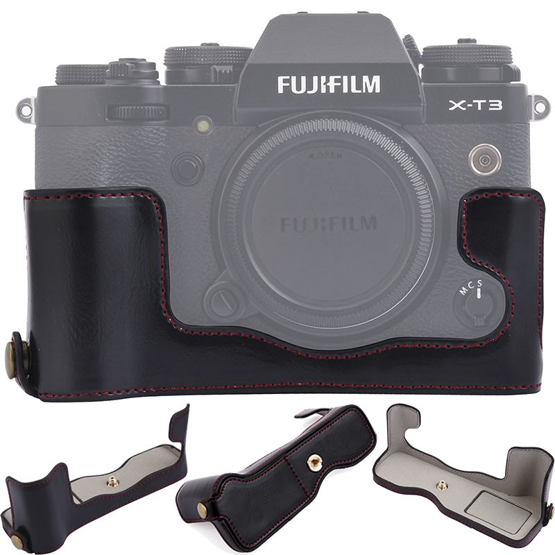 Vỏ Bảo Vệ Nửa Thân Dưới Bằng Da PU Cho FujiFilm X-T2 X-T3 XT2 XT3