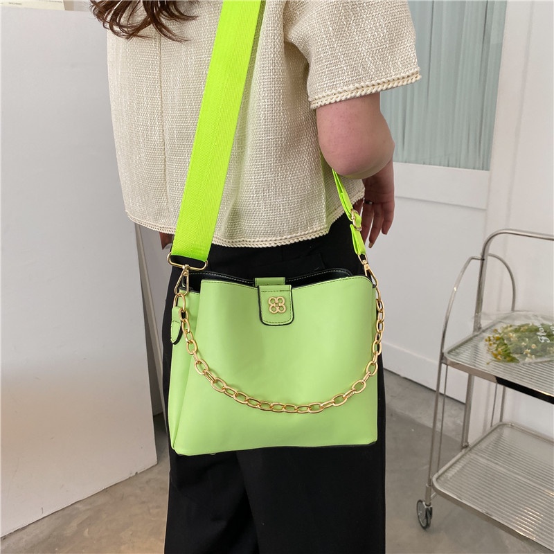 Túi Đeo Vai Dây Bản Rộng Đơn Giản Thời Trang Cổ Điển Cho Nữ