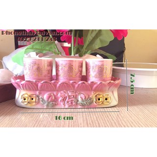 Combo Bộ Thờ Cúng Sen Hồng (có bán lẻ)