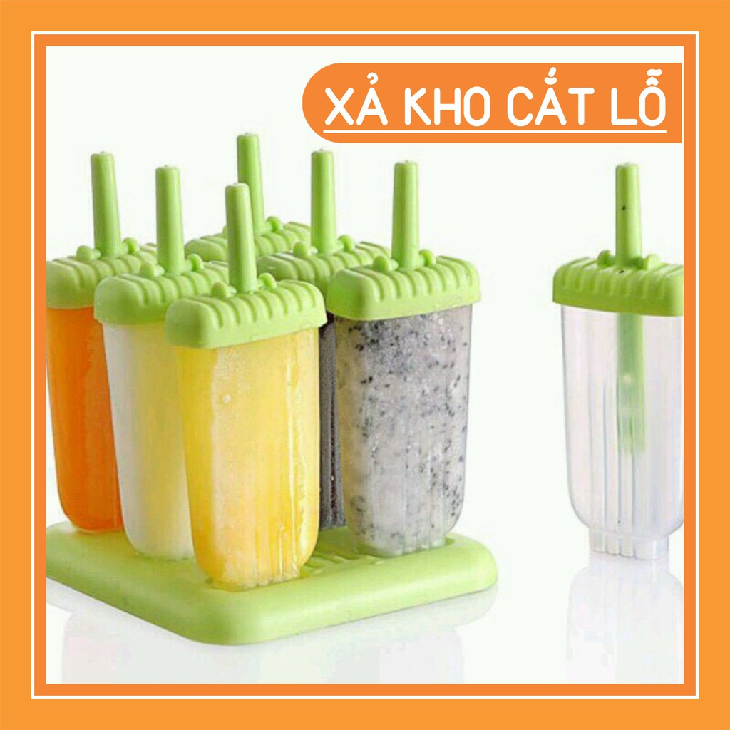 [Mã 44LIFESALE giảm 10% đơn 99K] Khuôn (Khay) Làm Kem 6 Ngăn Cao Cấp Thế Hệ Mới - Khay làm kem