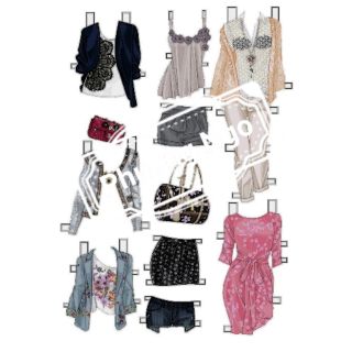 Quần áo búp bê giấy