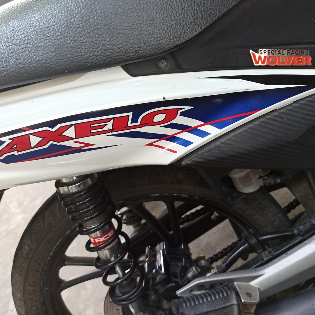 Tem nhôm xước dán xe Wolver Special Racing