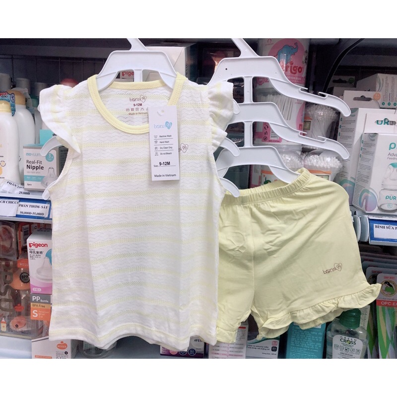 Bộ ngắn bamboo Bons99 vải thông hơi mát