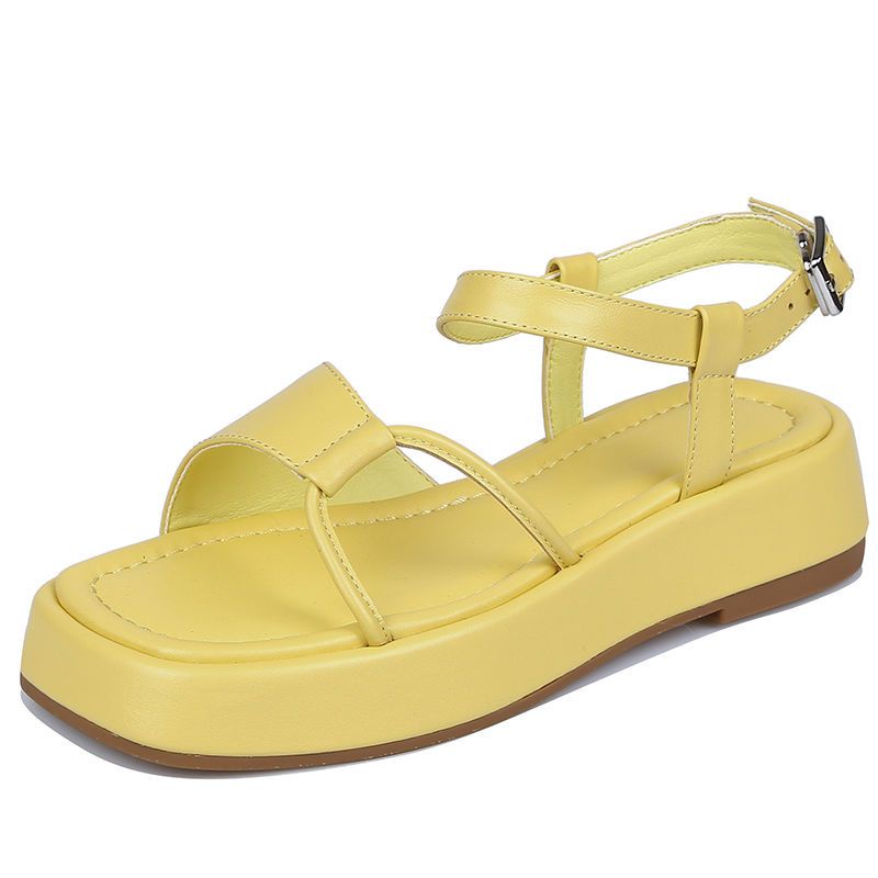 Sandal Đế Dày Mùa Hè Phong Cách Retro Mới Dễ Phối Đồ
