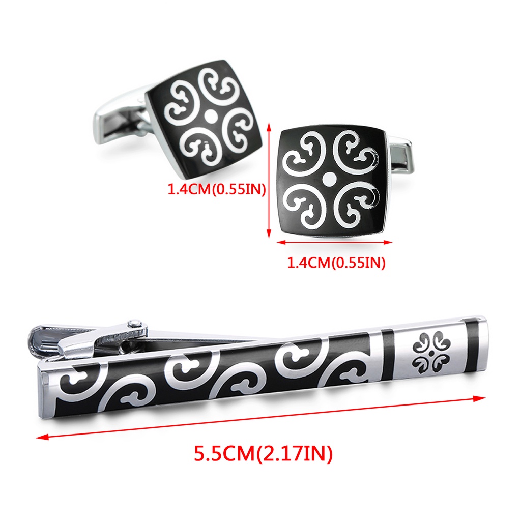 [Fenteer1] Khuy Măng Sét Cài Cổ Áo Sơ Mi Cho Nam Dự Tiệc