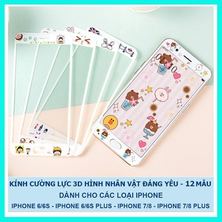 Kính Cường Lực 3D  Full Màn Hình Nhân Vật - 12 Mẫu  D3-1