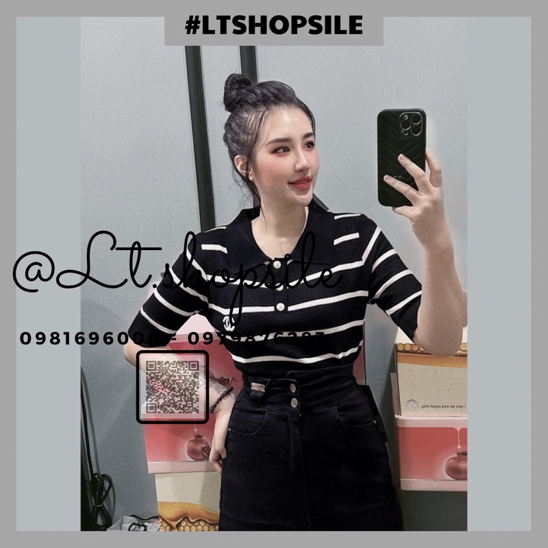 Áo Len Lỗ  tag Mác Hiệu Hàng Cao Cấp Loại Một, Dáng Áo Len cổ bẻ