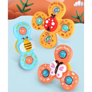 Đồ chơi set 3 con quay spinner, đồ chơi con quay hình côn trùng cho bé mego - mg88