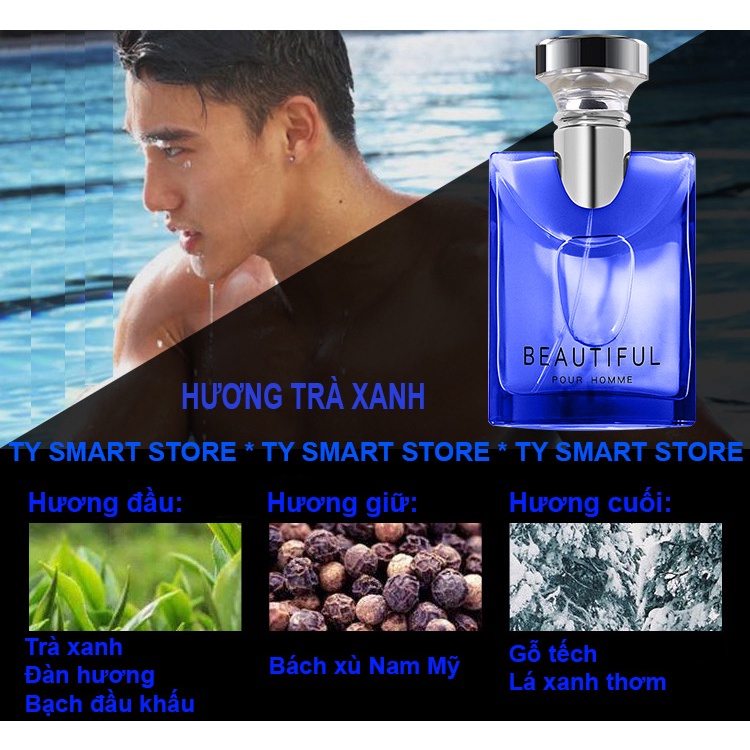 [ Đẳng Cấp ] Nước Hoa Nam Tính Thơm Lâu Lôi Cuốn Men Beautyful 100ml Triết Xuất Từ Thiên Nhiên! | BigBuy360 - bigbuy360.vn