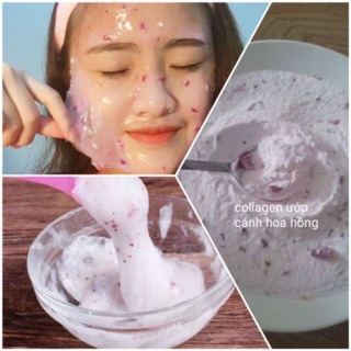 Mặt Nạ COLLAGEN HOA HỒNG CÁNH gói 100g giá dùng thử 🌹
