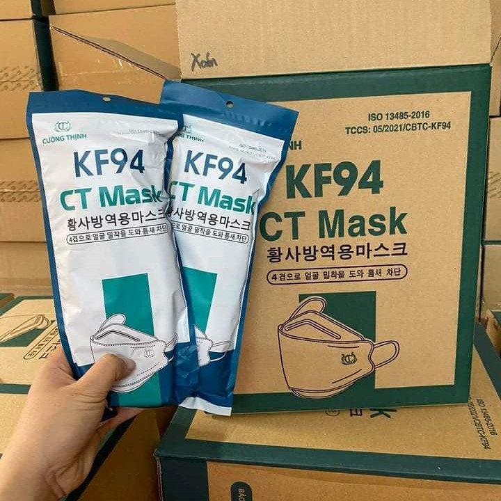 Thùng khẩu trang kf94 kháng khuẩn ngăn khói bụi 4D CT Mask