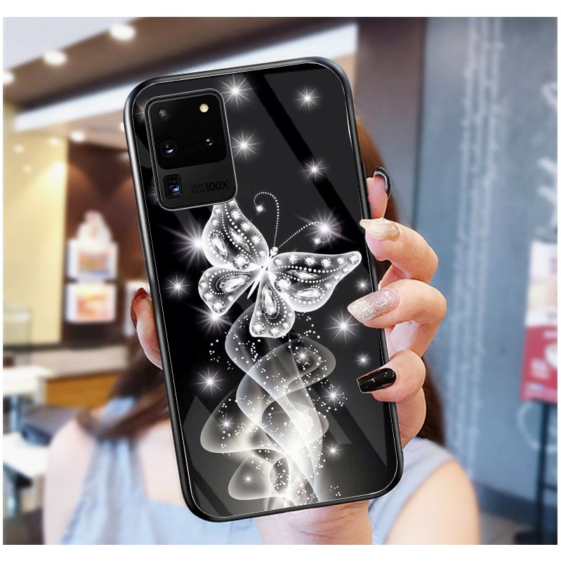 Ốp Lưng SAMSUNG GALAXY S20 ULTRA, S21 5G, S21 ULTRA,S21 PLUS 5G mặt kính cường lực cao cấp