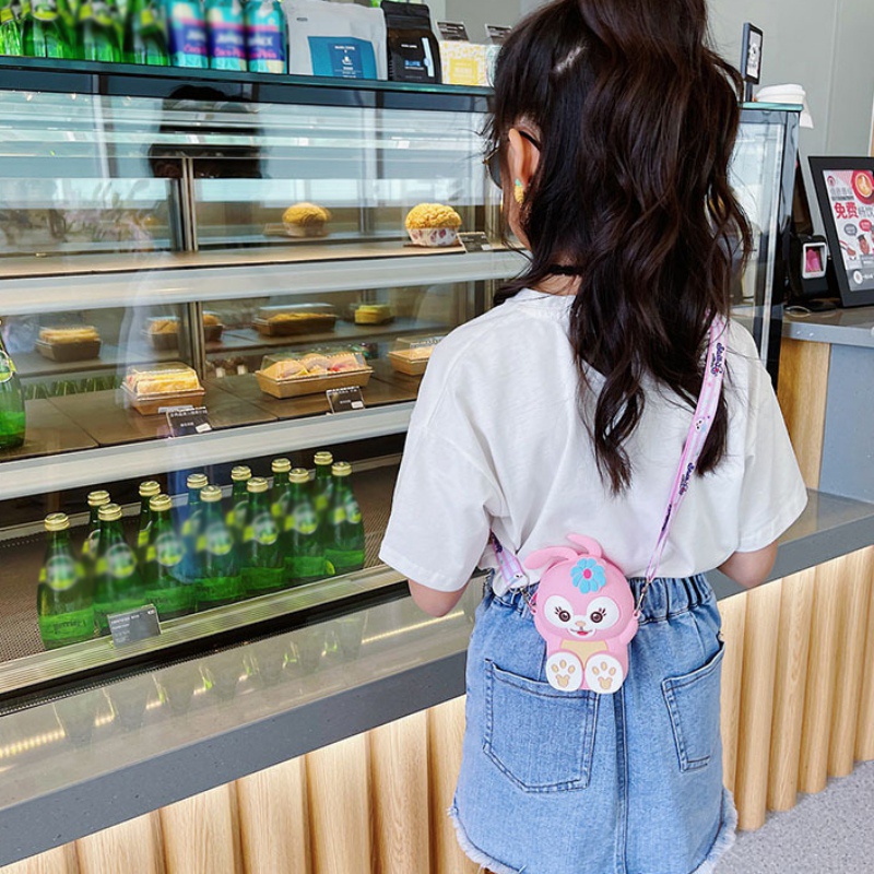 Túi đeo chéo hình thỏ hoạt hình thiết kế dễ thương cho mẹ và bé