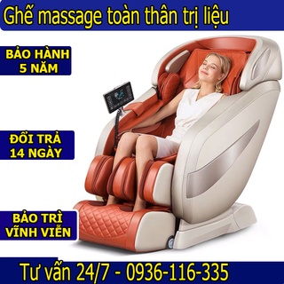 Ghế Massage toàn thân bản Luxury Scan body, Ghế matxa cao cấp tích hợp 15 bài masage bi lăn di động có nhiệt