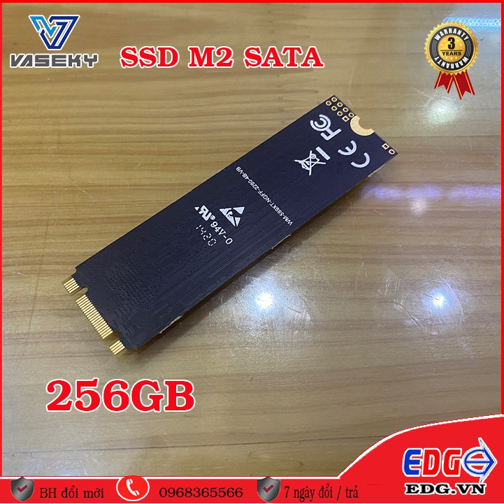 Ổ Cứng SSD 256GB chuẩn M2 2280 SATA . VASEKY V900