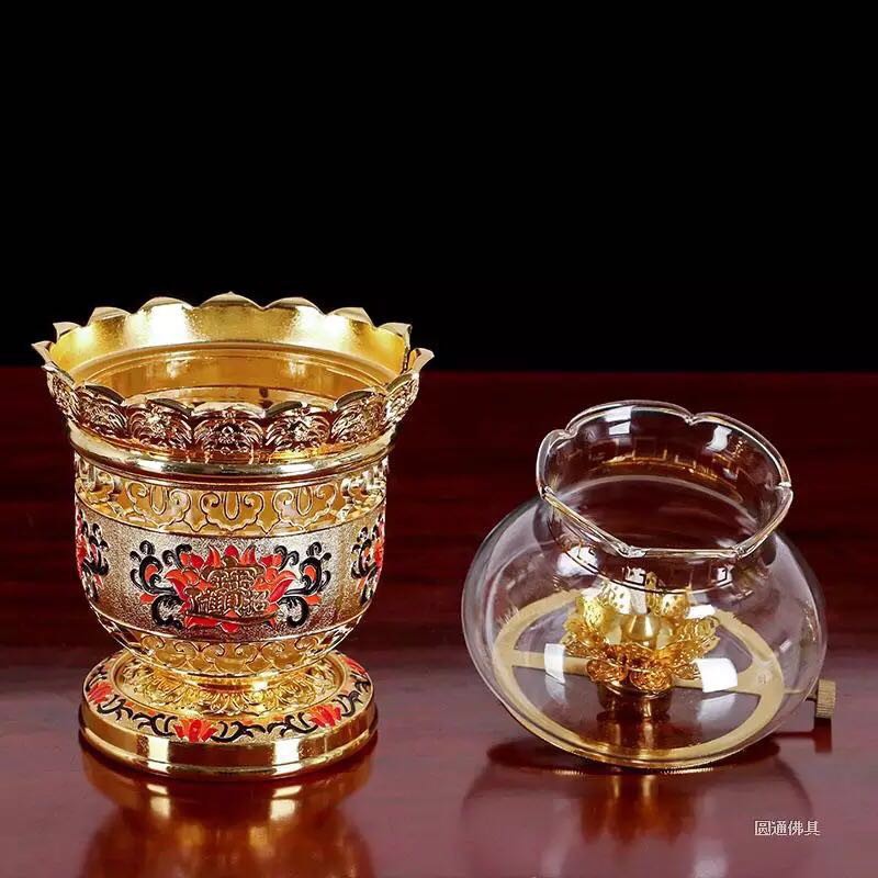 Đèn Dầu Hoa Sen Hợp Kim