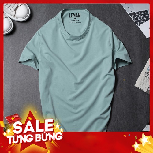 Áo thun trơn LEMAN 100% cotton xuất xịn - Hàng phân khúc cao cấp giá cực tốt, đảm bảo chất lượng, ảnh thật 100% - Hàng
