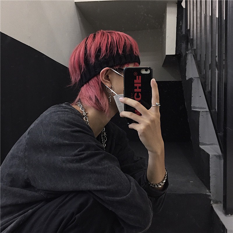 Băng đô dệt kim phong cách Harajuku Hip Hop đường phố Hàn Quốc cho nam nữ 1610007