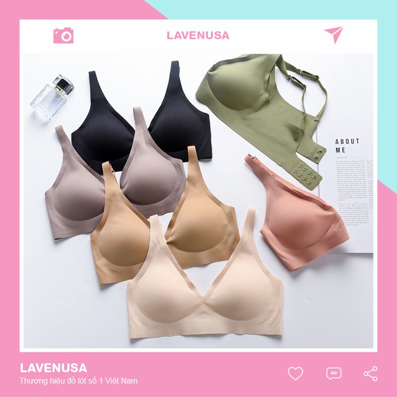 Áo lót nữ đúc su không gọng cao cấp mềm mịn cực thoải mái LAVENUSA AL09