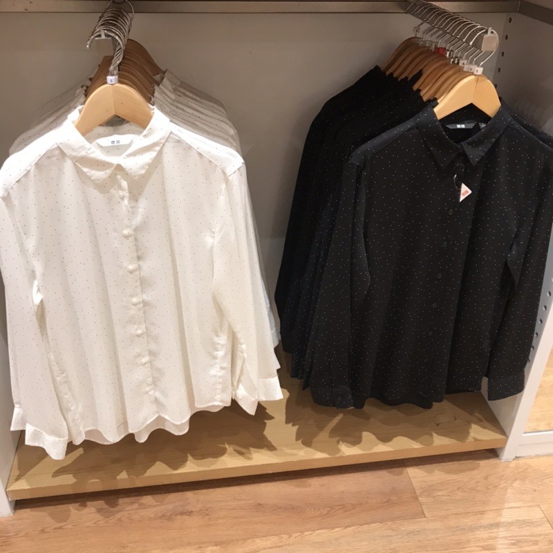 Áo Sơ Mi Uniqlo Rayon Kiểu Dáng Trẻ Trung Năng Động