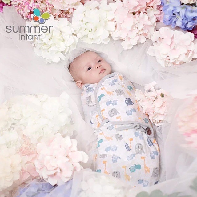 Ủ kén cotton summer họa tiết siêu yêu cho bé