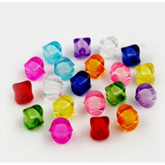 Chuỗi Hạt Nhiều Màu Kích Thước 8 / 10 / 12mm Dùng Làm Đồ Trang Sức Thủ Công