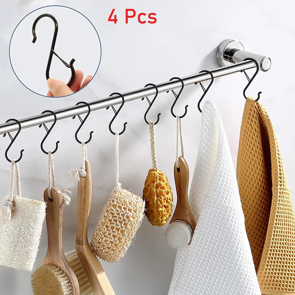 Set 4 Móc Treo Đồ Hình Chữ S Chống Rơi Tiện Dụng
