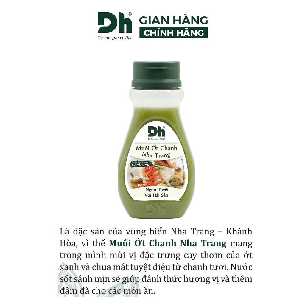 Muối ớt chanh Nha Trang DH Foods gia vị nước sốt chấm hải sản đồ nướng 120/200gr - DHSCH05