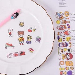 1 miếng dán trang trí nhật ký/nhật ký phong cách hàn quốc dễ thương