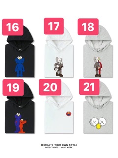Áo hoodie Marvel & Kaw khách đặt note mẫu