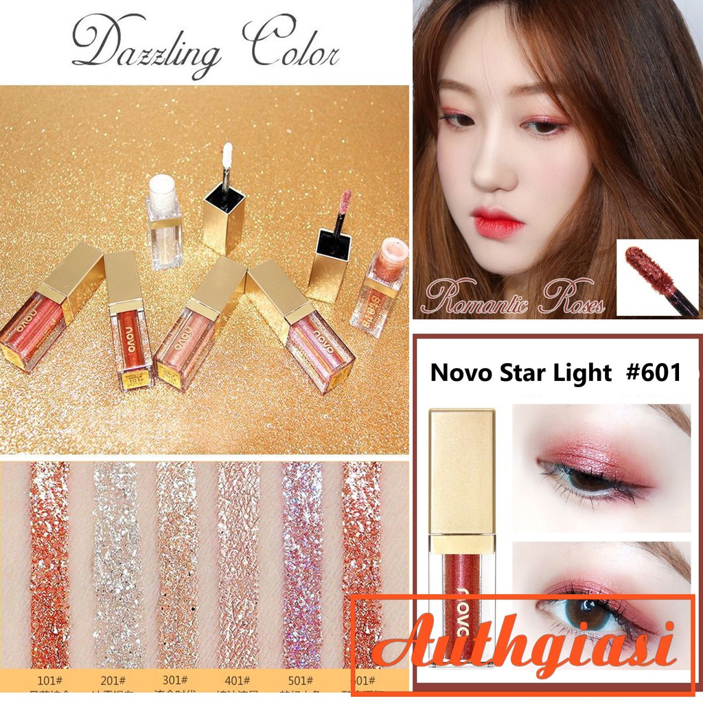 Nhũ viền mắt ướt Novo Starlight Liquid Eye Shadow kim tuyến