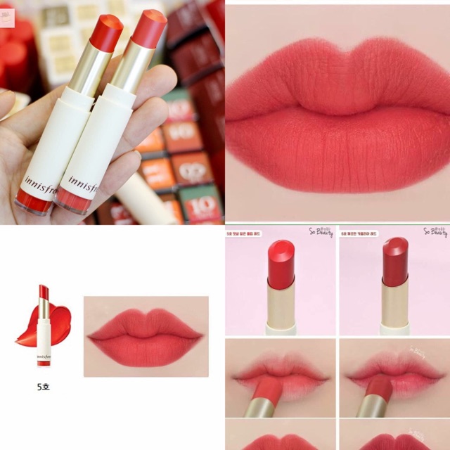 Son innisfree đỏ cam 05